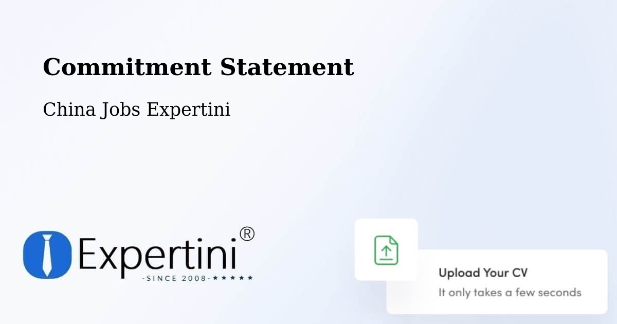 Corporate Commitment – Sanya - China Jobs Expertini